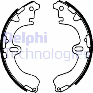 Комплект тормозных колодок DELPHI LS1601