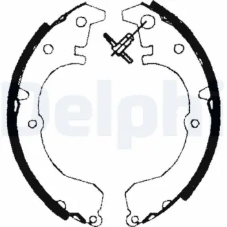 Комплект тормозных колодок DELPHI LS1602