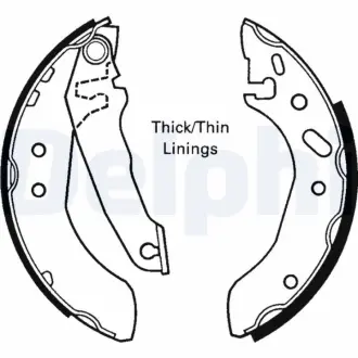 Комплект тормозных колодок DELPHI LS1616