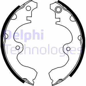 Комплект тормозных колодок DELPHI LS1638