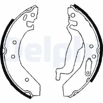 Комплект тормозных колодок DELPHI LS1645
