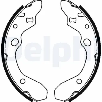 Комплект тормозных колодок DELPHI LS1679