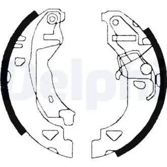 Комплект тормозных колодок DELPHI LS1682