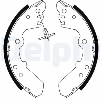 Гальмівні колодки, барабанні DELPHI LS1687