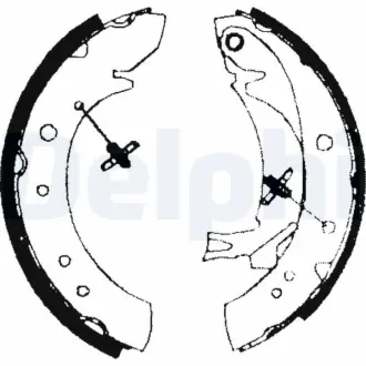 Комплект тормозных колодок DELPHI LS1713