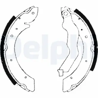 Комплект тормозных колодок DELPHI LS1714