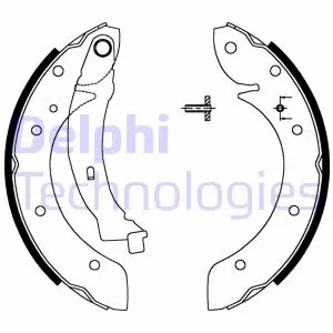 Комплект тормозных колодок DELPHI LS1716