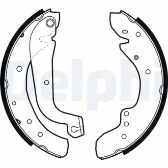 Комплект тормозных колодок DELPHI LS1726