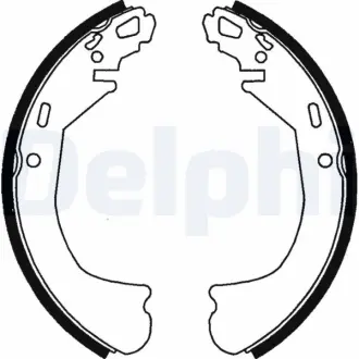Комплект тормозных колодок DELPHI LS1738