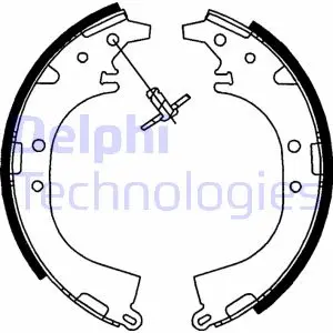 Комплект тормозных колодок DELPHI LS1745