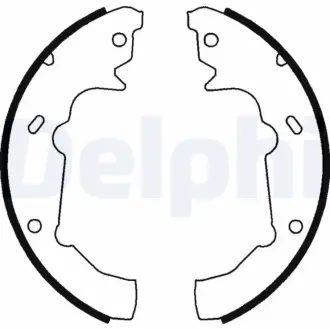 Комплект тормозных колодок DELPHI LS1750