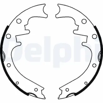 Комплект тормозных колодок DELPHI LS1759