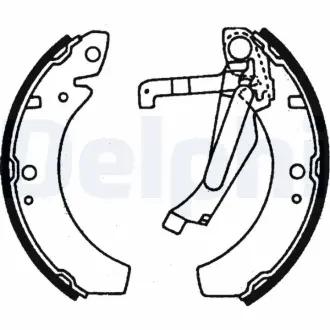 Комплект тормозных колодок DELPHI LS1777