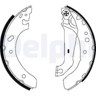 Комплект тормозных колодок DELPHI LS1783
