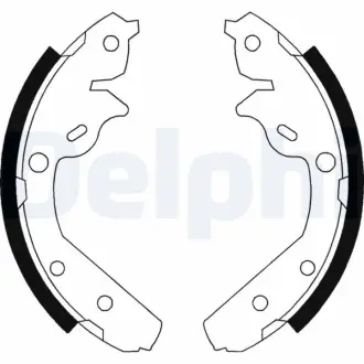 Комплект тормозных колодок DELPHI LS1793