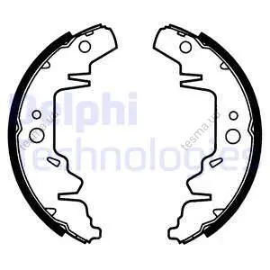 Brake shoe. Колодки тормозные, барабанный тормоз DELPHI LS1814 (фото 1)