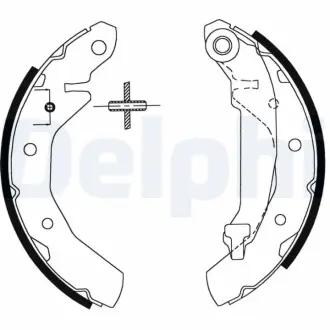 Комплект тормозных колодок DELPHI LS1822