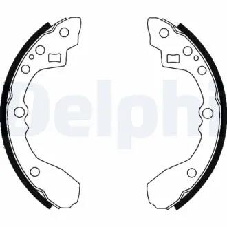 Комплект тормозных колодок DELPHI LS1824