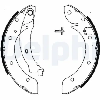 Комплект тормозных колодок DELPHI LS1838