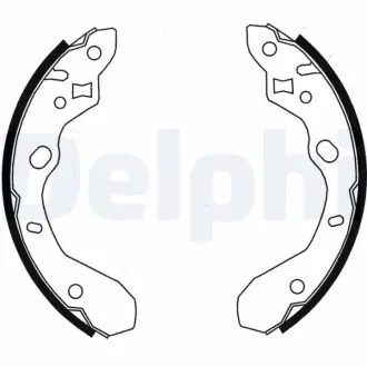 Комплект тормозных колодок DELPHI LS1855