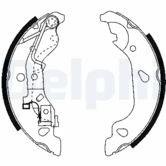 Комплект тормозных колодок DELPHI LS1859