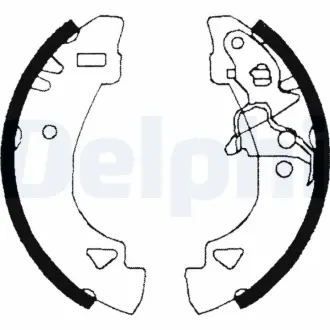 Комплект тормозных колодок DELPHI LS1860