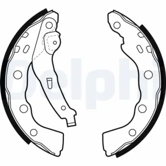 Комплект тормозных колодок DELPHI LS1880