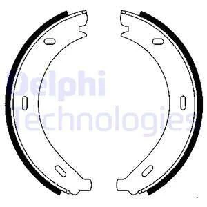 Тормозные колодки барабанные DELPHI LS1902