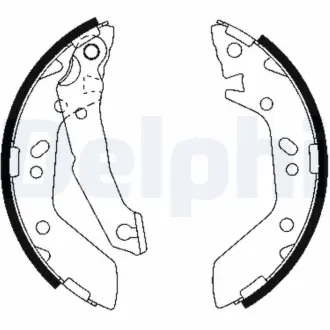 Комплект тормозных колодок DELPHI LS1909