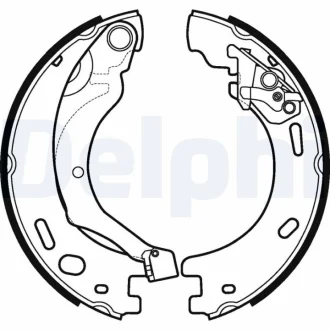 Гальмівна колодка LAND ROVER DISCOVERY III, DISCOVERY IV, RANGE ROVER SPORT I, RANGE ROVER SPORT II 2.0-5.0 07.04-03.22 DELPHI LS1997