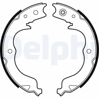 Гальмівна колодка CITROEN C-CROSSER, C-CROSSER ENTERPRISE MITSUBISHI ENDEAVOR, GRANDIS, LANCER VIII, OUTLANDER II, OUTLANDER III PEUGEOT 4007 SUBARU FORESTER, IMPREZA, LEGACY V 1.5-3.8 01.03- DELPHI LS2008