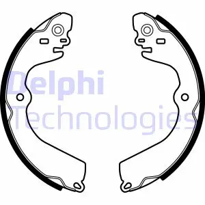Комплект тормозных колодок DELPHI LS2049 (фото 1)
