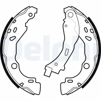 Комплект тормозных колодок DELPHI LS2066