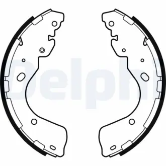 Комплект тормозных колодок DELPHI LS2080
