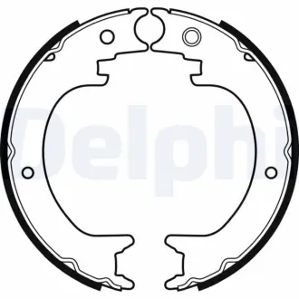 Тормозные колодки барабанные DELPHI LS2082