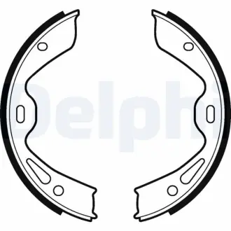 PORSCHE гальмо. колодки задн. CAYMAN 3.8 GT4 15-, PANAMERA 3.6 10-13 DELPHI LS2120