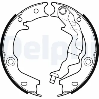 Гальмівні колодки, барабанні DELPHI LS2161