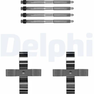 Монтажний набір гальмівних колодок задн BMW 1 (F20), 1 (F21), 2 (F22, F87), 2 (F23), 3 (F30, F80), 3 (F31), 3 GRAN TURISMO (F34), 4 (F32, F82), 4 (F33, F83), 4 GRAN COUPE (F36) 1.5-3.0H 07.11- DELPHI LX0703