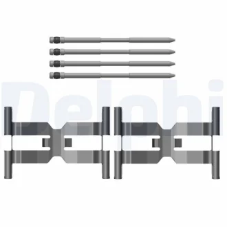 Монтажний набір гальмівних колодок передн LAND ROVER DEFENDER, DISCOVERY V, RANGE ROVER IV, RANGE ROVER SPORT II 2.0-5.0 08.12- DELPHI LX0796