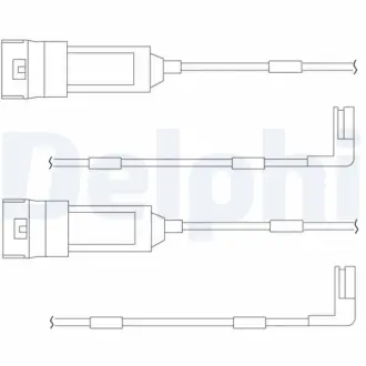 Контрольный контакт, контроль слоя тормозных колодок DELPHI LZ0114