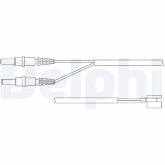 Контрольный контакт, контроль слоя тормозных колодок DELPHI LZ0147