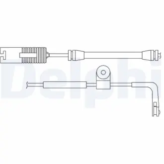 Контрольный контакт, контроль слоя тормозных колодок DELPHI LZ0159