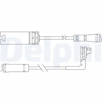 Контрольный контакт, контроль слоя тормозных колодок DELPHI LZ0214