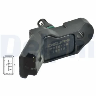 CITROEN датчик тиску і температури Belingo, Xsara, C2/3/4/5 PEUGEOT Partner, 207/307/407 DELPHI PS10128