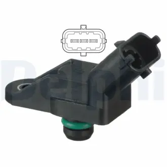 FIAT датчик тиску в впускному колекторі Bravo,Marea,Multipla,Alfa Romeo 145/156,Lancia 1.9/2.4JTD 97- DELPHI PS10172