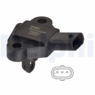 Датчик тиску у впускному колекторі (3 pin) AUDI A1, A1 ALLSTREET, A1 CITY CARVER, A3, Q2, Q3 CUPRA FORMENTOR, LEON, LEON SPORTSTOURER SEAT ARONA, ATECA, IBIZA V, LEON 1.0-1.5H 03.15- DELPHI PS2008712B1