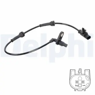 NISSAN датчик ABS задн.прав.Note,Micra 02-. DELPHI SS20788