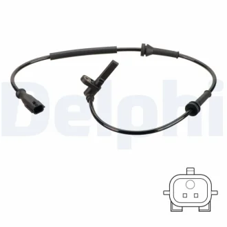 Датчик ABS передн Лів/Прав RENAULT TWINGO II, WIND 1.2/1.5D/1.6 03.07- DELPHI SS20839