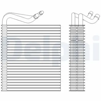 MINI Випарник конд. MINI (R50, R53) 01-, MINI (R52) 04- DELPHI TSP0525202