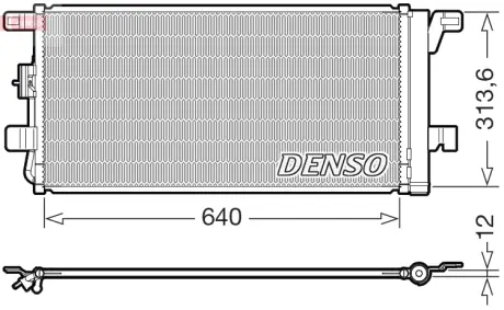 Радиатор кондиционера DENSO DCN02049